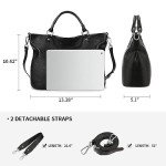 Kattee Women's Soft Leather Tote Bag and Satchel