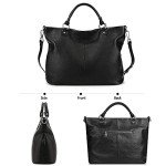 Kattee Women's Soft Leather Tote Bag and Satchel