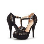 DREAM PAIRS Swan-16 Black Dressy High Heels