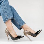 Coleter Women's Sexy Black Stiletto Pumps