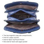 Dasein Women's Blue Crossbody Bag with Handle