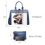 Dasein Women's Blue Crossbody Bag with Handle