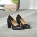 Naturalizer Women's Berlin Black Platform Heels