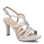 Naturalizer Women's Silver Glitter Baylor Sandals