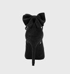 Chic Black High Heel Pumps with Bow Detail