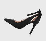 Chic Black High Heel Pumps with Bow Detail