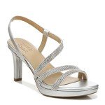 Naturalizer Brenta 2 Women's Silver Heels, Size 39