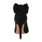 Black Pointed Toe High Heels with Ankle Strap