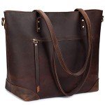 S-ZONE Women's Vintage Leather Crossbody Bag