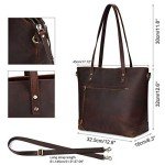 S-ZONE Women's Vintage Leather Crossbody Bag