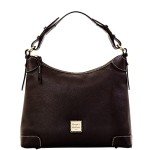 Dooney & Bourke Black Leather Hobo Shoulder Bag