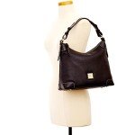 Dooney & Bourke Black Leather Hobo Shoulder Bag