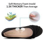 Black Round Toe Slip-On Work Ballet Flats