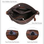 Vintage Leather Crossbody Bag for Women (Coffee)