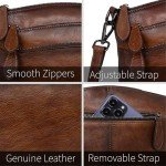 Vintage Leather Crossbody Bag for Women (Coffee)