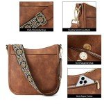 BOSTANTEN Women's Leather Crossbody Bag with Adjustable Strap