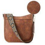 BOSTANTEN Women's Leather Crossbody Bag with Adjustable Strap