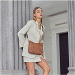 BOSTANTEN Women's Leather Crossbody Bag with Adjustable Strap