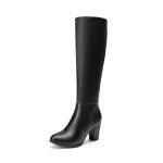 DREAM PAIRS Women's Chunky Heel Knee High Boots