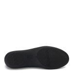 Navy Leather Slip-On Ballet Flats for Women