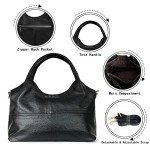 KOGTLA Women's Vegan Leather Tote & Crossbody Bag