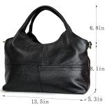KOGTLA Women's Vegan Leather Tote & Crossbody Bag