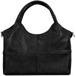 KOGTLA Women's Vegan Leather Tote & Crossbody Bag