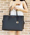 Michael Kors Black Saffiano Leather Tote Bag