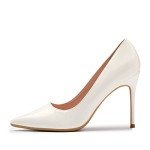 Elisabet Tang Women's White Pointed Toe Stilettos