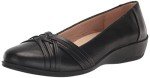 LifeStride Women's Black Ballet Flats, Size 8.5
