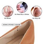 Tan Suede Bowknot Pointed Toe Ballet Flats