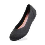 Frank Mully Women's Knit Ballerina Flats - Black