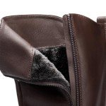 DREAM PAIRS Women's Knee High Motorcycle Boots, Brown