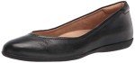 Naturalizer Women's Vivienne Black Leather Ballet Flats