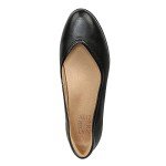 Naturalizer Women's Vivienne Black Leather Ballet Flats