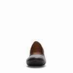 LUCKY Women’s Emmie Black Leather Ballerina Flats