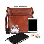 Olga Large Soft Leather Crossbody Bag (Cognac)