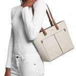 Michael Kors Vanilla Medium Double Pocket Tote