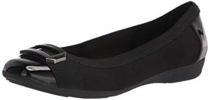 Anne Klein Women's Black Ballet Flats, Size 10