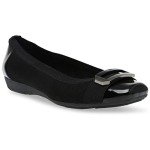 Anne Klein Women's Black Ballet Flats, Size 10