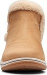 Clarks Women's Tan Breeze Fur Ankle Boots
