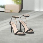 Chic Black Open Toe High Heels for Women