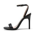 Chic Black Open Toe High Heels for Women