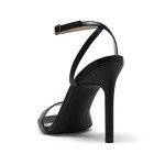 Chic Black Open Toe High Heels for Women