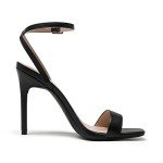 Chic Black Open Toe High Heels for Women