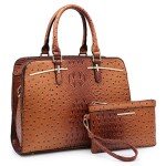 Brown 2-Piece Hobo Handbag and Wallet Set