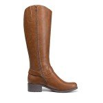 Women's Knee High Comfort Boots with Buckle