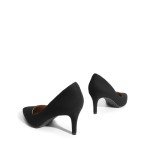Elegant Black Suede High Heel Pumps for Women