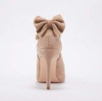 Fashare Women's Bowtie Pointed Toe High Heels
