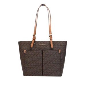 Michael Kors Brown Double Pocket Tote Bag